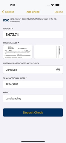 Altos Bank Remote Deposit Screenshot 4 of 4