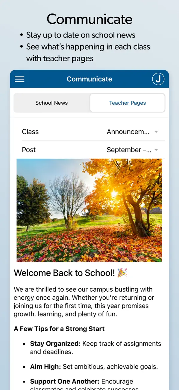 Screenshot #3 pour Gradelink Student/Parent App