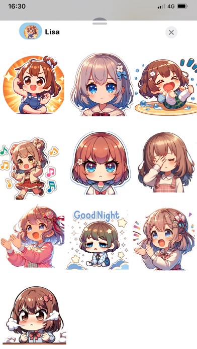 Screenshot #2 pour Lisa | Cute Stickers