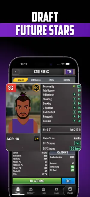 ULT College Basketball Coach screenshot 2