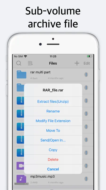 Unzip compresión/descomprimir screenshot 3 of 5