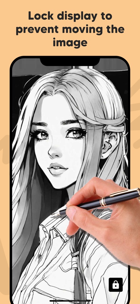 Lightbox draw - tracing paper - Discover the display lock feature, which prevents accidental screen movement while tracing and ensures a stable surface for precise artwork.