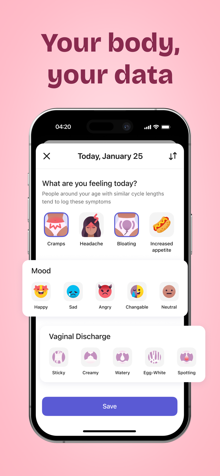 Clover: Period & Cycle Tracker screenshot 5