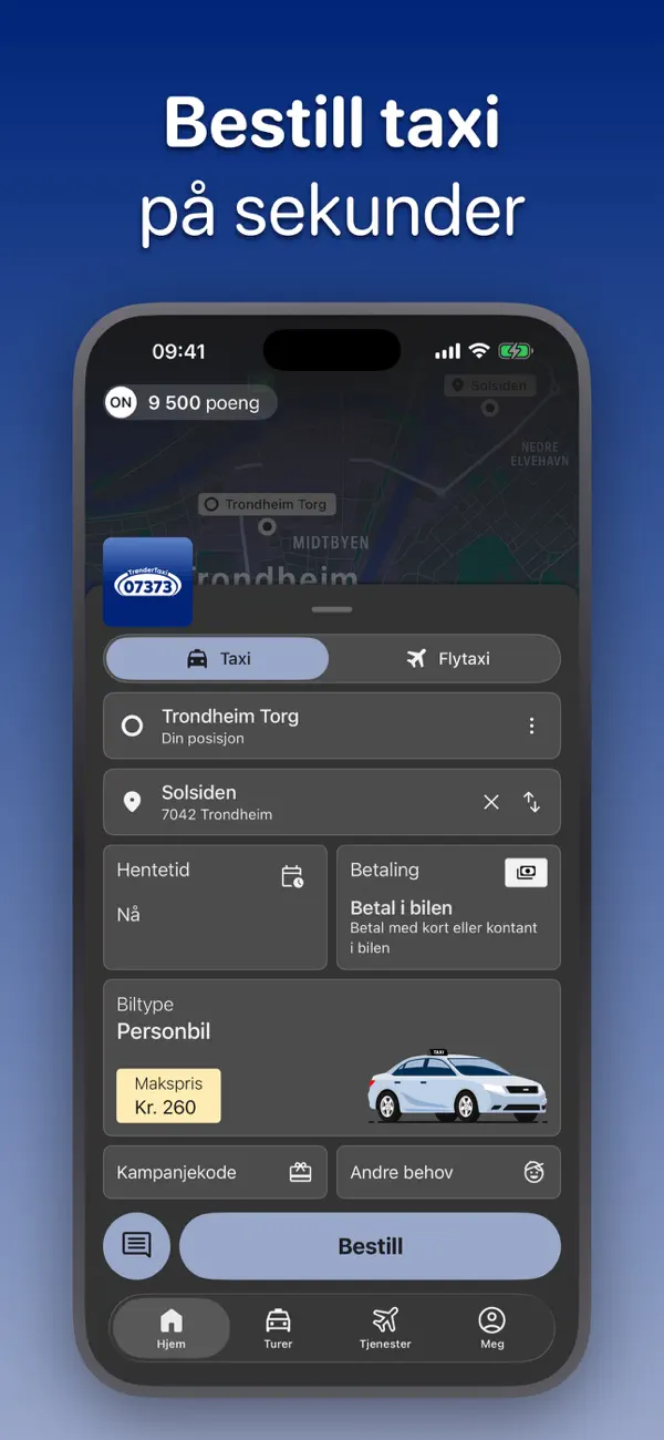 Screenshot #1 pour TrønderTaxi