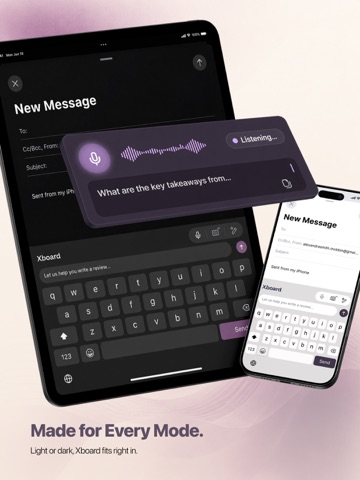 Xboard: AI Voice Keyboard iPad screenshot