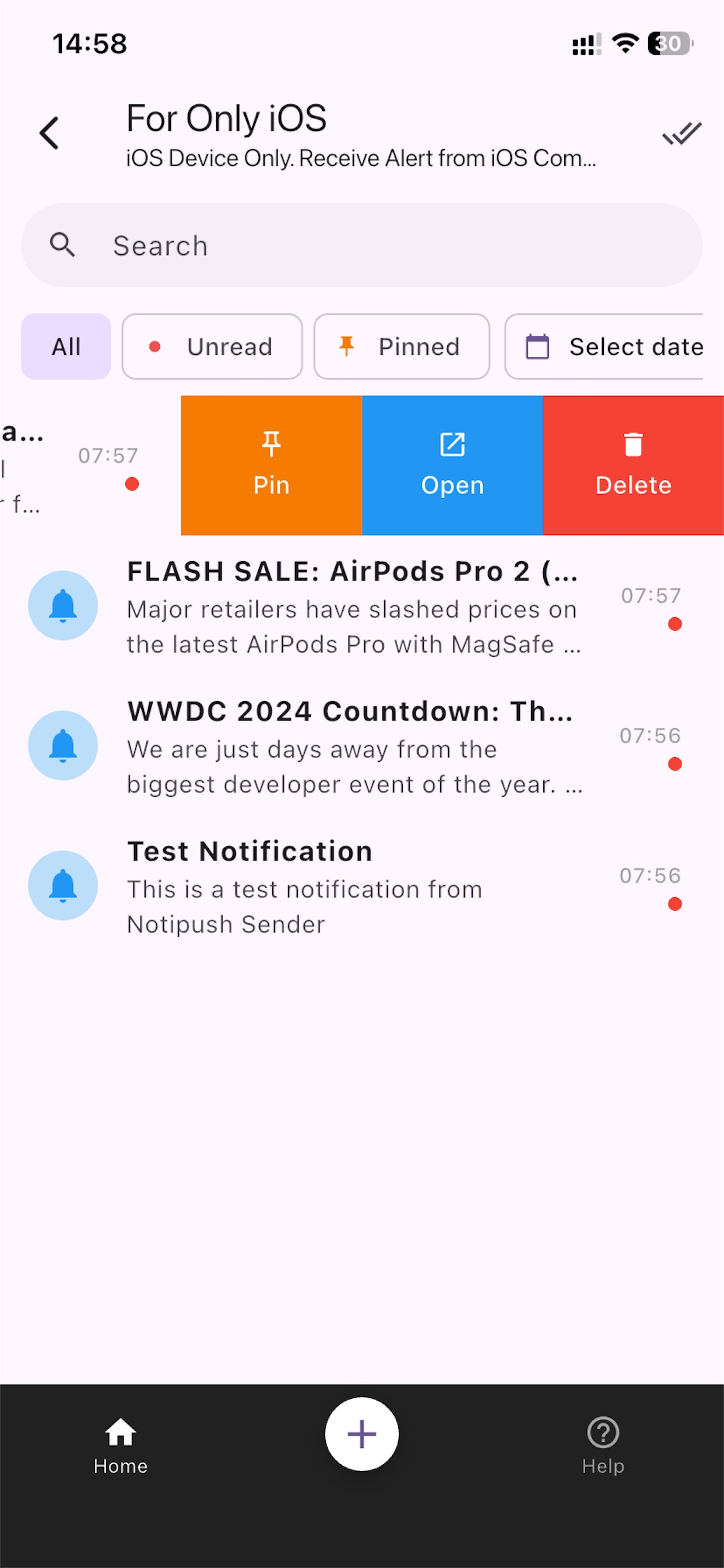 Notipush Receiver