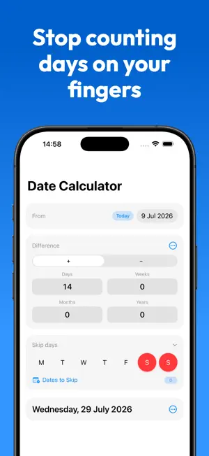 Date Calculator - TimeRange screenshot 1