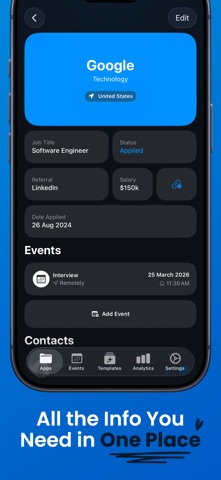 Job Tracker & Planner iPhone screenshot