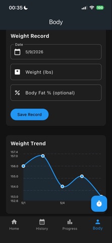 My Gym Logger screenshot