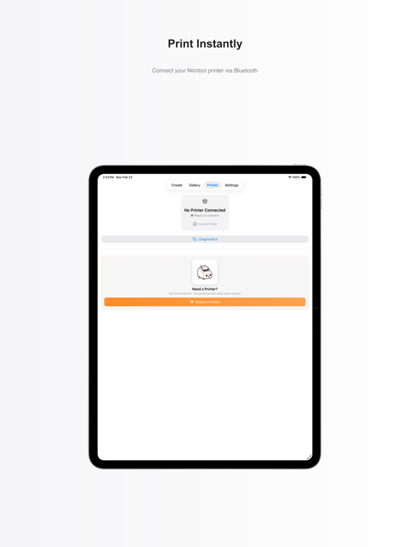 Magic Sticker Printer iPad screenshot