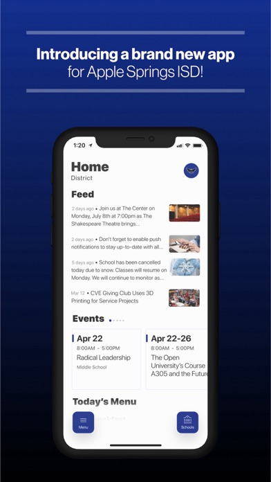 Screenshot 1 of Apple Springs ISD, TX App