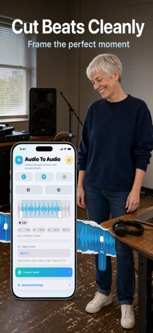 MP3 WAV M4A Audio Converter iPhone screenshot