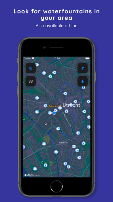 Screenshot 1 of Water Mapper - Waterfountains App