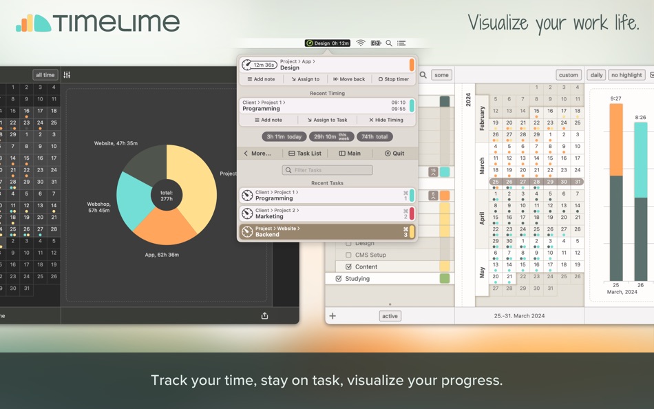 #1. Timelime - Time Tracking (macOS) 由: Niko Kramer