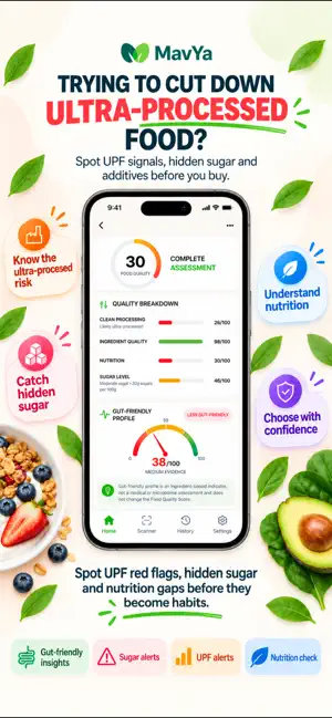 MavYa: Processed Food Scanner screenshot 1