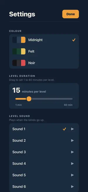 Poker Timer: Tournament Clock screenshot 2