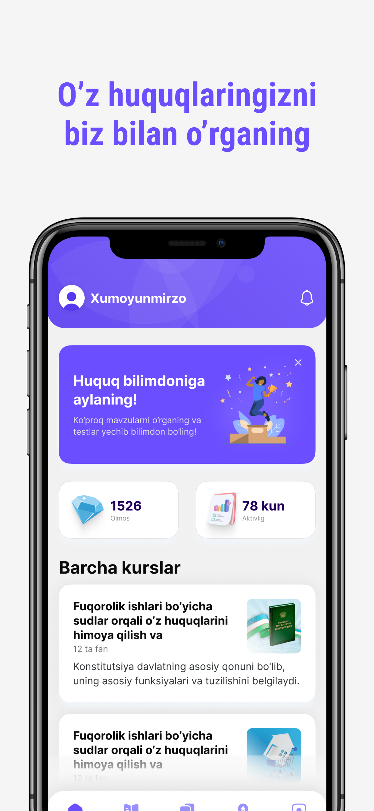 Huquq maktabi mobile