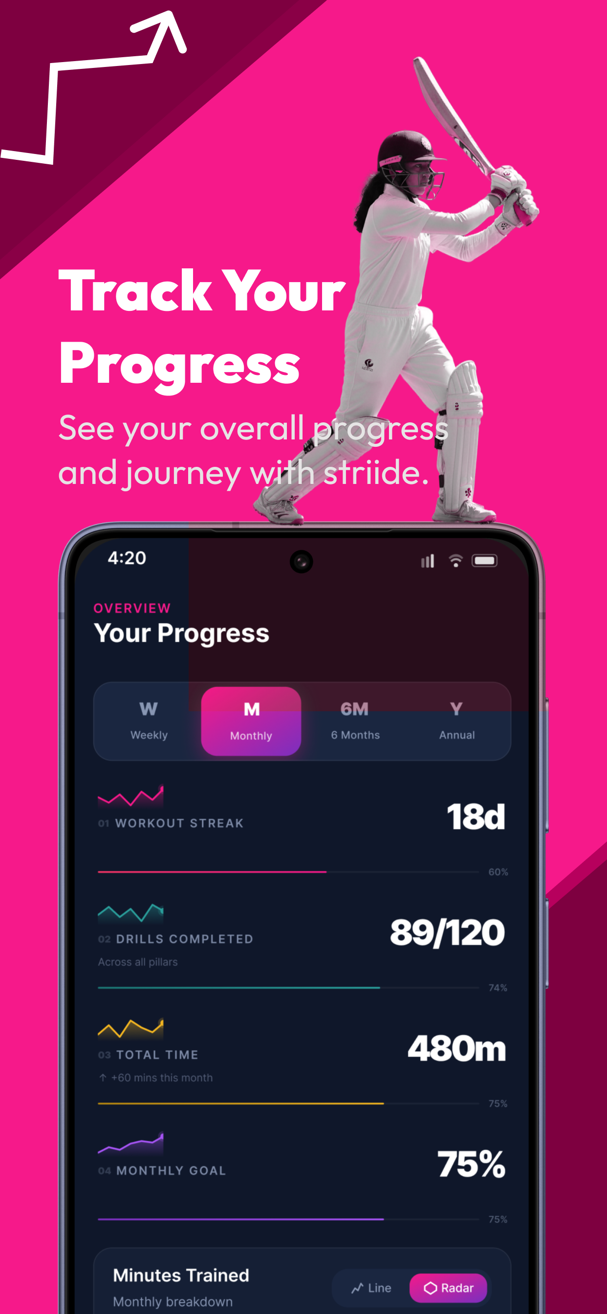 Striide: Cricket Training screenshot 6