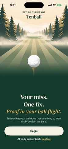 Tenball: Golf Swing Coach screenshot 1