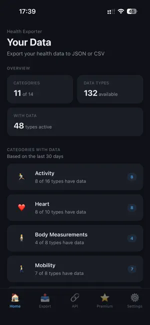 Health Exporter & Sync screenshot 1