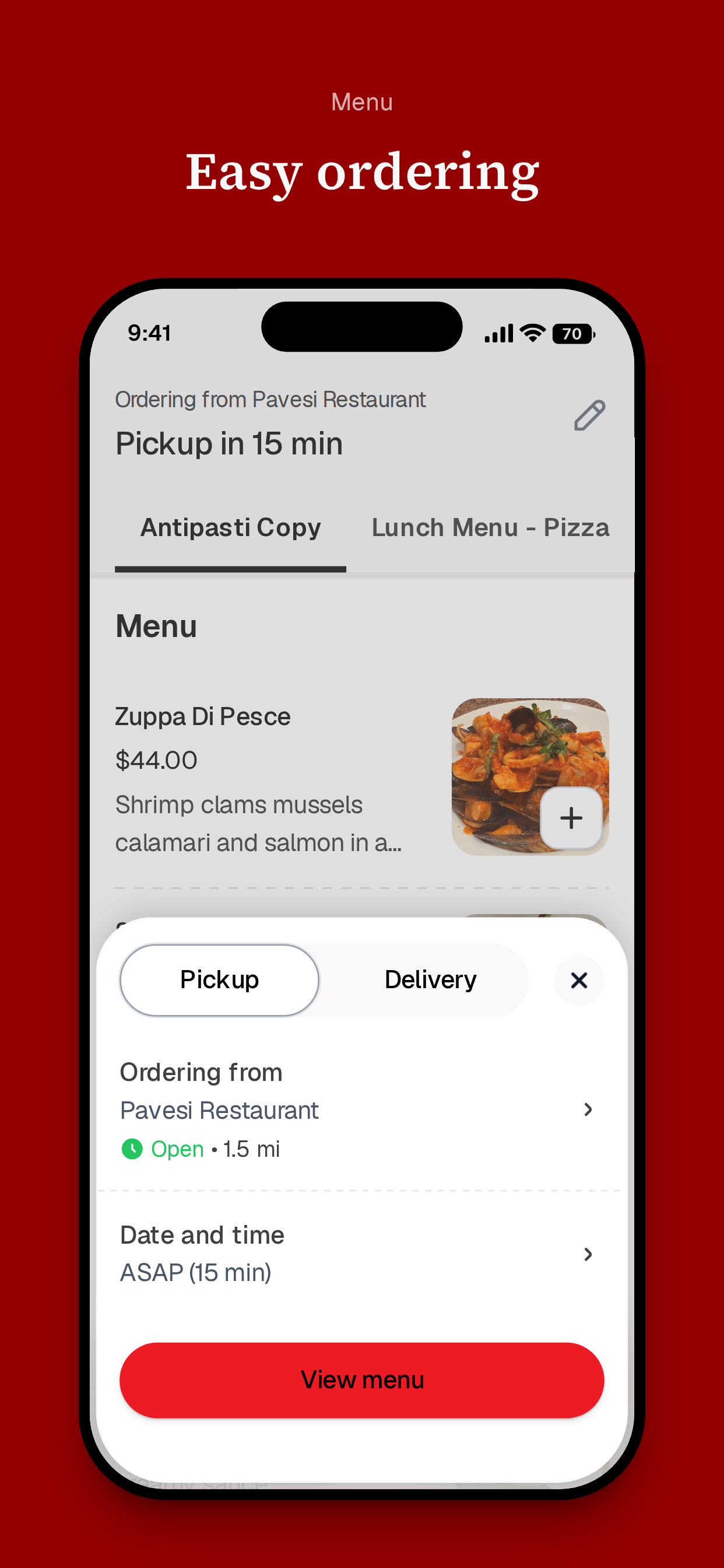 Pavesi Restaurant screenshot 3