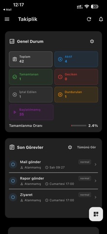 Takiplik screenshot