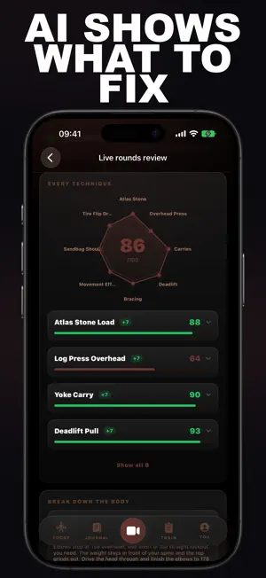 Strongman AI: Gym Coach screenshot 1