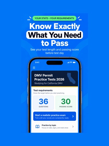 DMV Permit Exam Prep 2026 app screen 8
