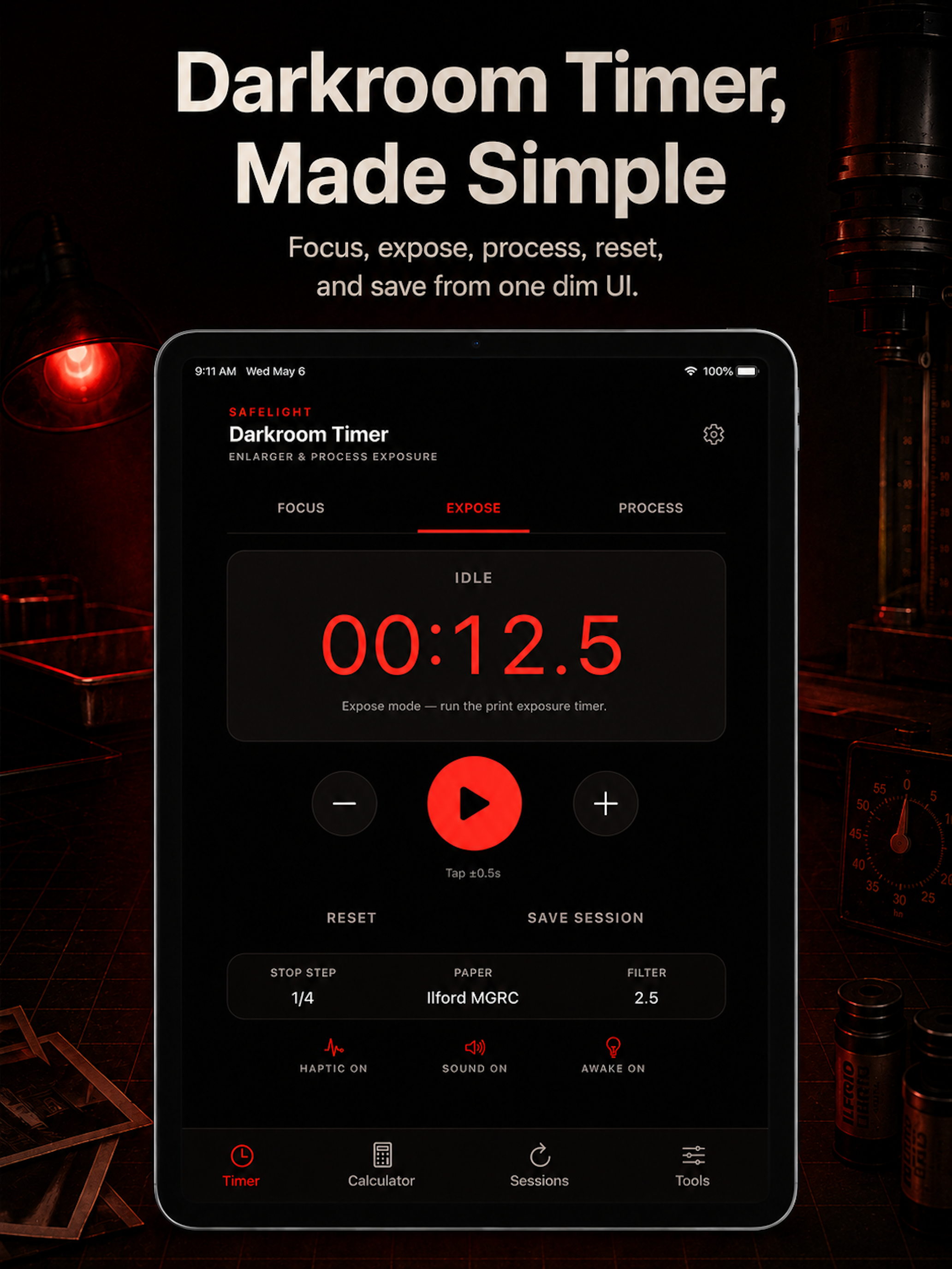 Safelight Darkroom Timer
