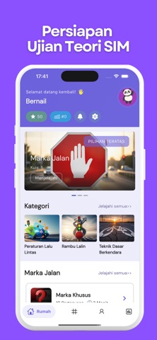 Ujian Teori SIM Indonesia 2026 screenshot