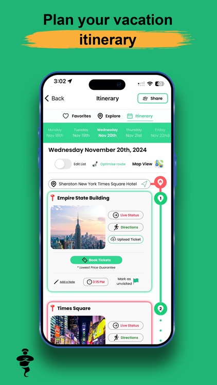 Travel Genie: Trip Itinerary