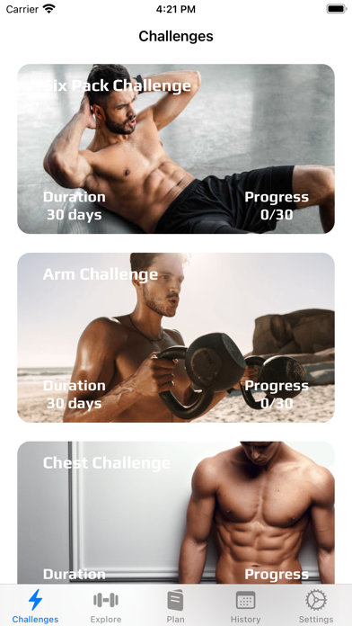 Screenshot #2 pour Home Workout - Men Fitness