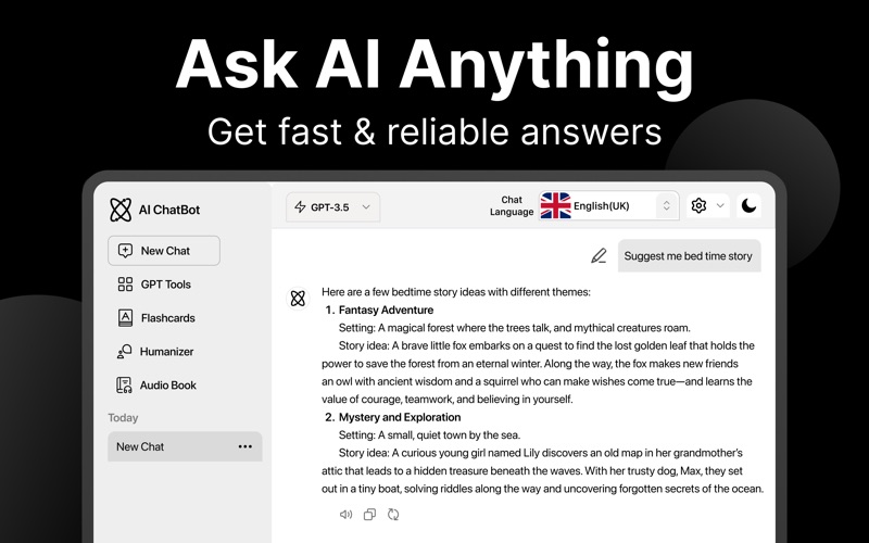 Chatbot: Ask AI Assistant Chat Screenshot