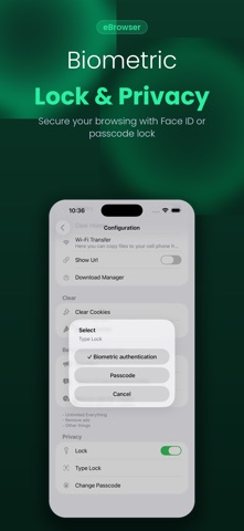 eBrowser: Private Web & Files Screenshot 6 of 10