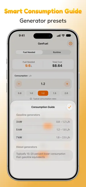 GenFuel – Generator Fuel Calc screenshot 4