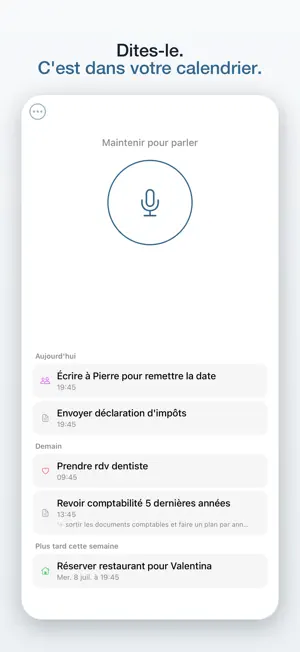 Capax — Agenda vocal TDAH screenshot 1
