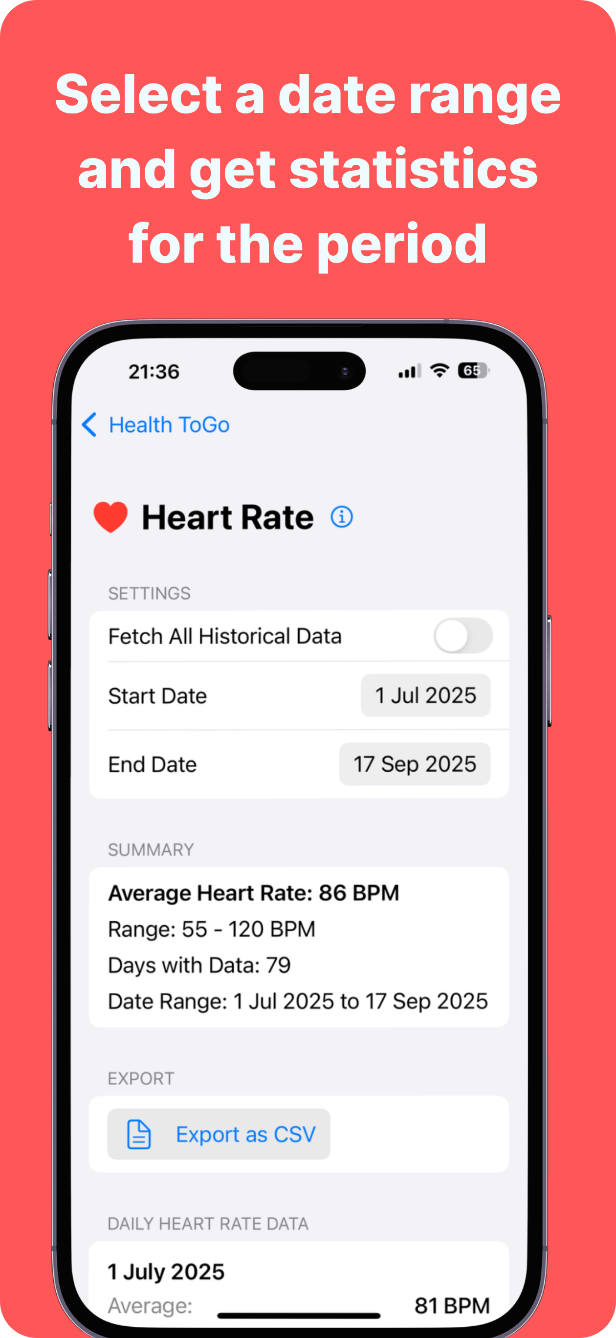 Health ToGo screenshot 5
