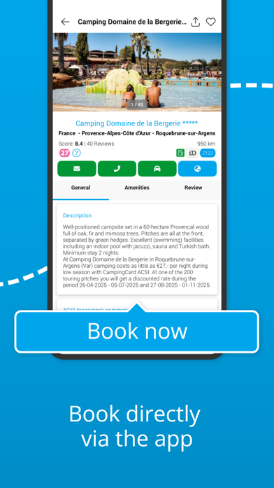 CampingCard ACSI Screenshot