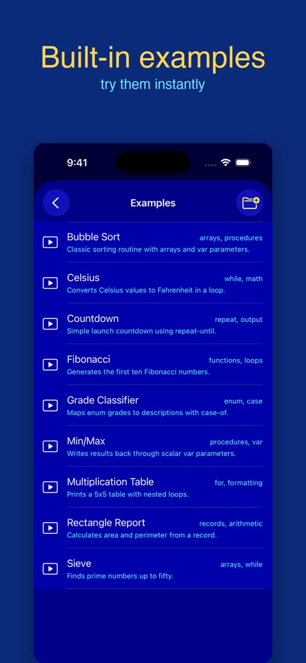 Pascal Playground screenshot 3