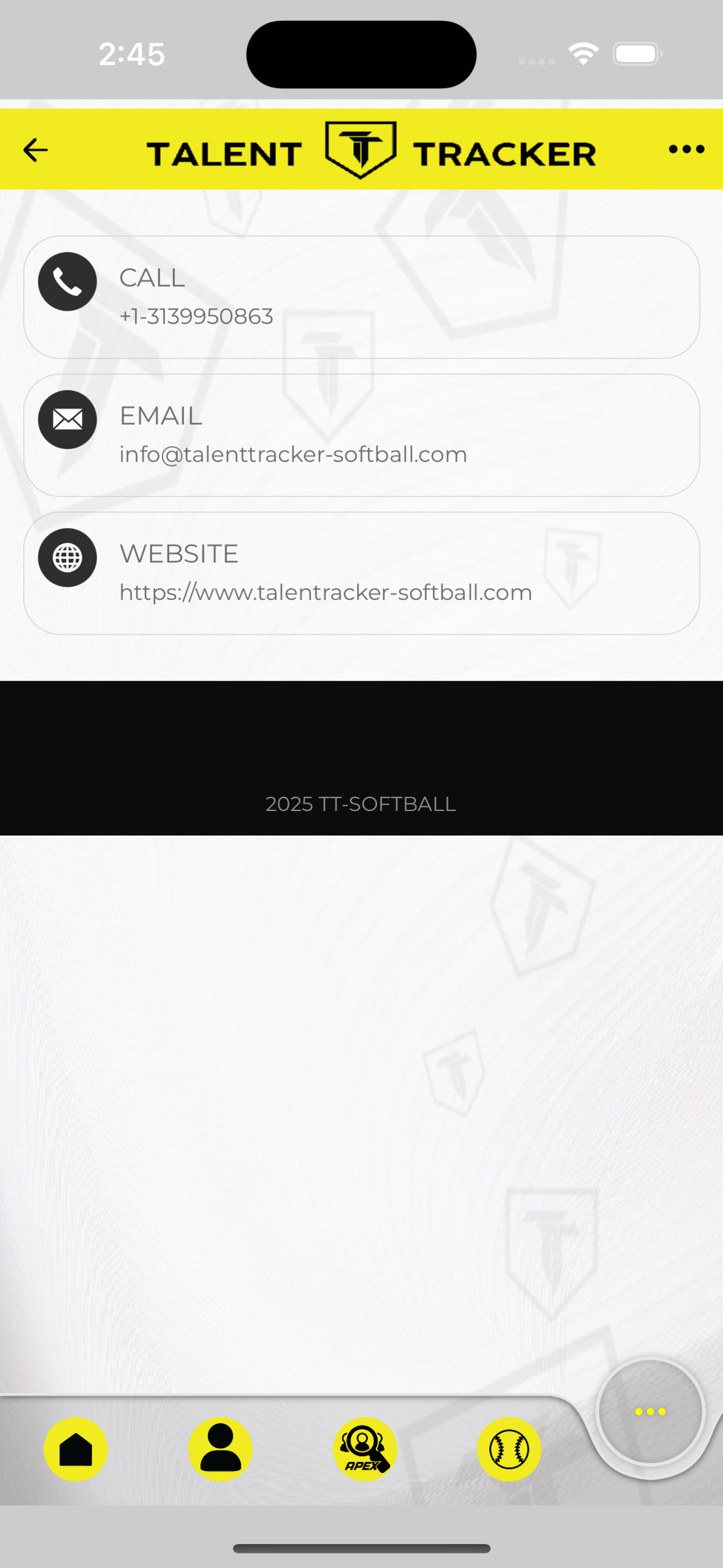Talent Tracker Softball