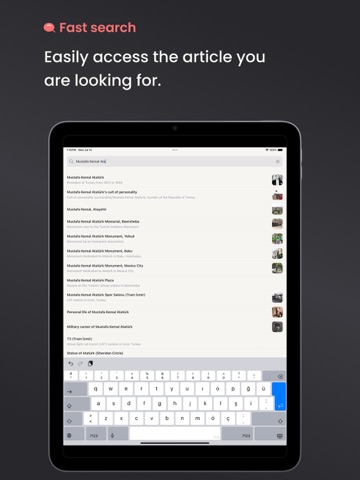 WikiUp: Explore, Swipe, Learn iPad screenshot