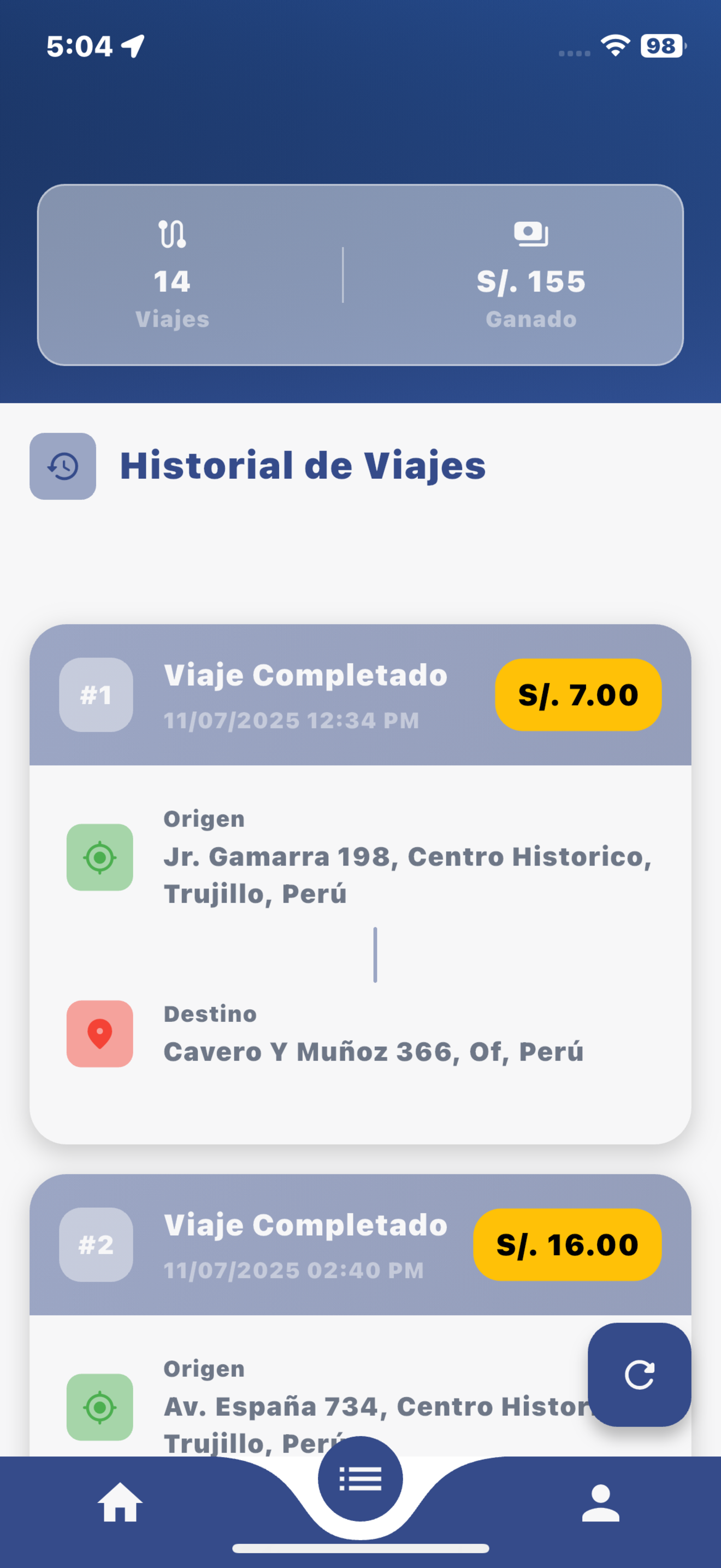 Taxi Trujillo Conductor screenshot 3