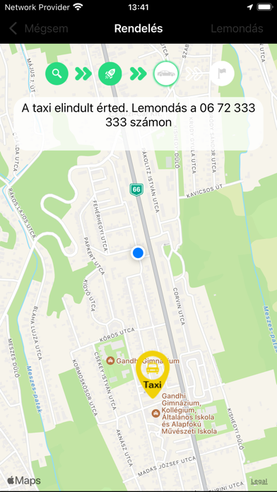 Taxi rendelés Pécs Screenshot