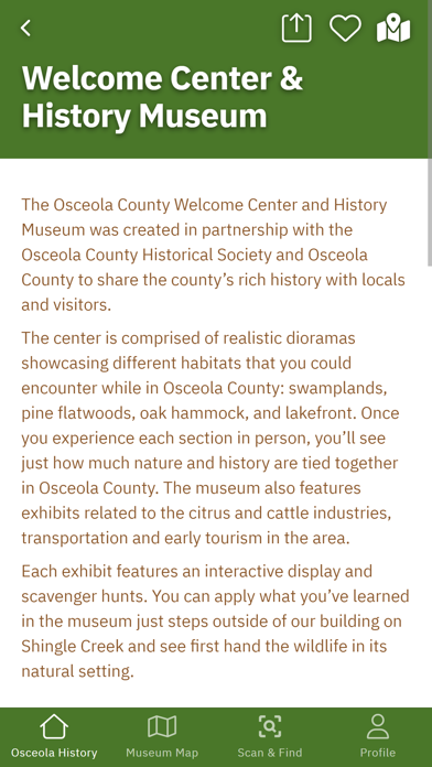 Osceola History Screenshot
