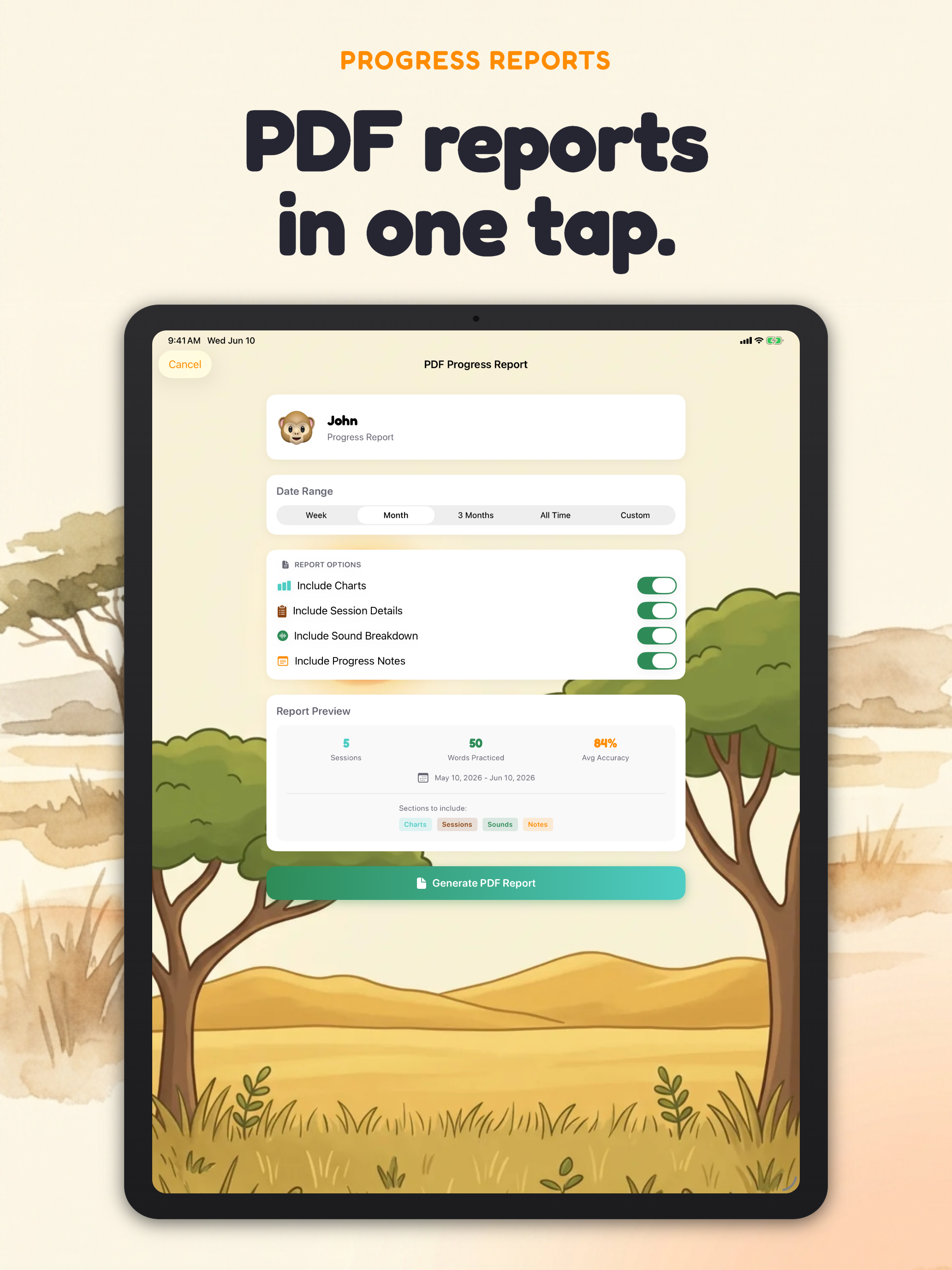 Sound Safari: Speech Therapy screenshot 18