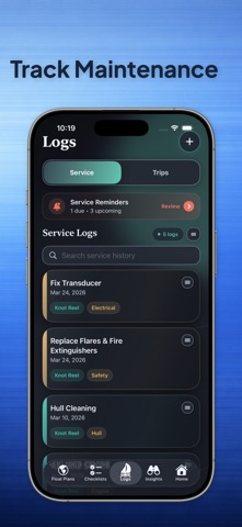 Afloatly: Boat Maintenance Log screenshot
