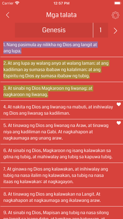 Filipino Bible - Offline Screenshot