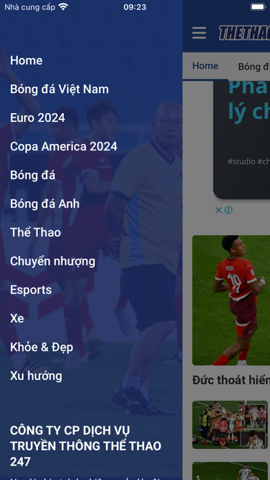 thethao247.vn - Thể Thao 247 Screenshot