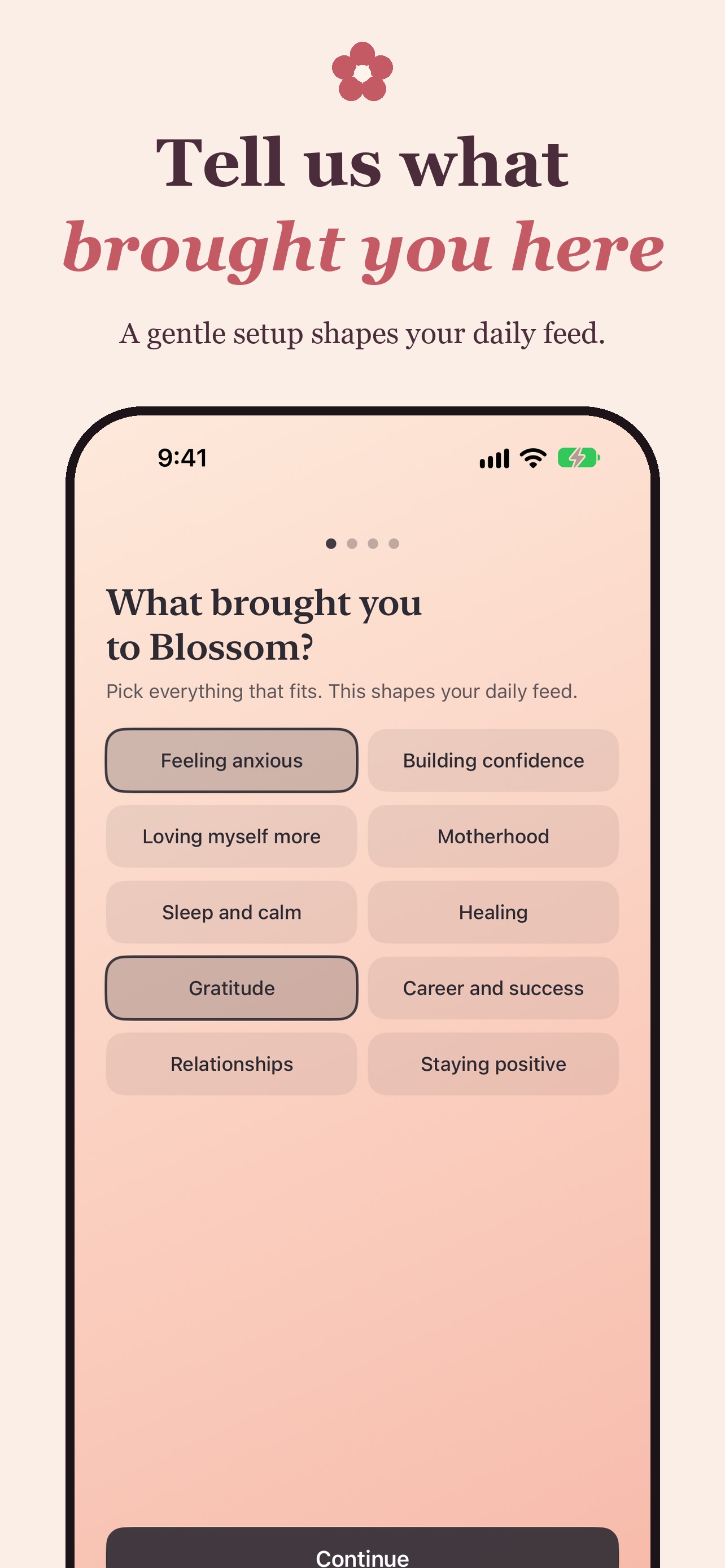 Screenshot 3 of Blossom: Daily Affirmations