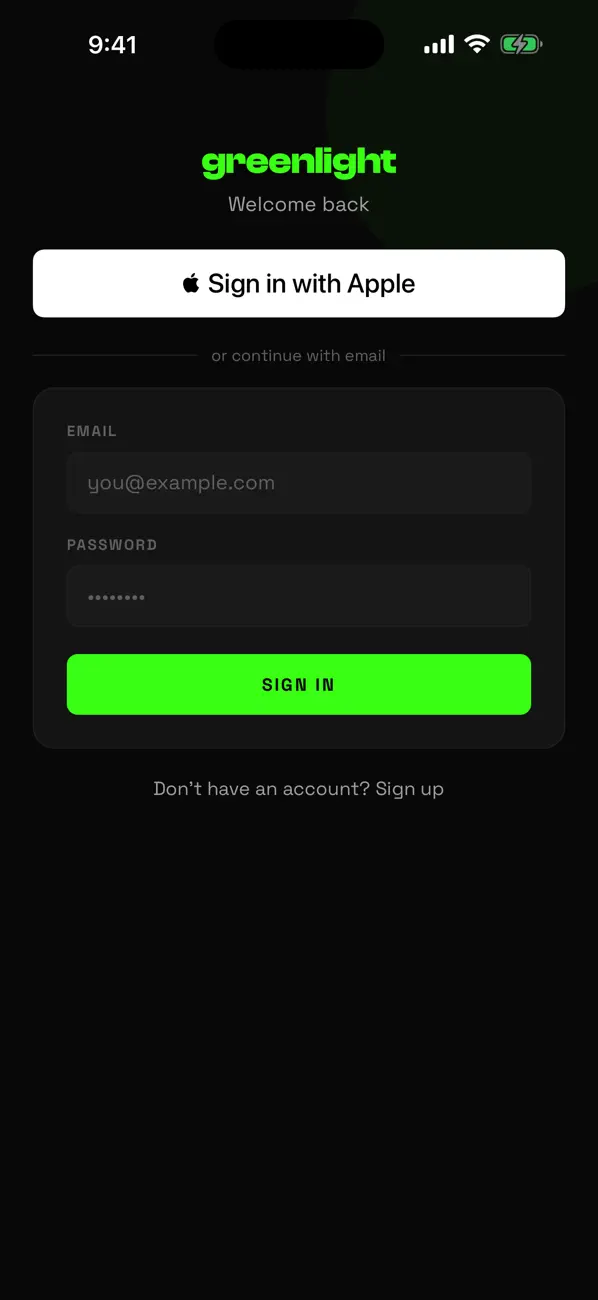 Screenshot #1 pour GoGreenlight